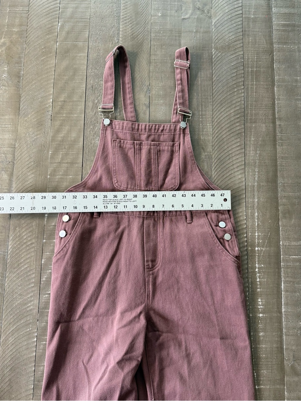 Dusty Rose Brown Wide Leg Overalls - Picture 8 of 9